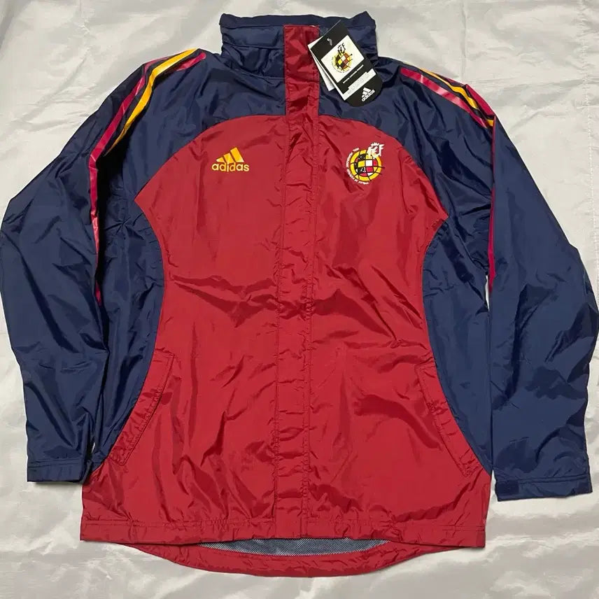 [BUNJANG] Adidas Spain Windbreaker Jacket Burgundy Deadstock Size 95 / 00s 아디다스 스페인 바람막이 자켓 버건디 데드스탁 95