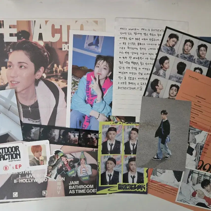 [BUNJANG] BOYNEXTDOOR Riwoo Bundle Set Official Goods & Album Inserts / (일괄)보넥도 리우 공굿+앨범부속지류들