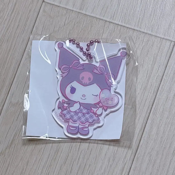 [BUNJANG] Sanrio Ichigo Shimbun Appendix Kuromi Acrylic Keyring (Authentic Japanese) / 일본정품 산리오 이치고 신문 부록 쿠로미 아크릴 키링