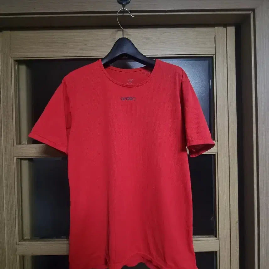 [BUNJANG] Orden Short Sleeve T-Shirt Red M / 오르덴 반팔 티셔츠 레드 m