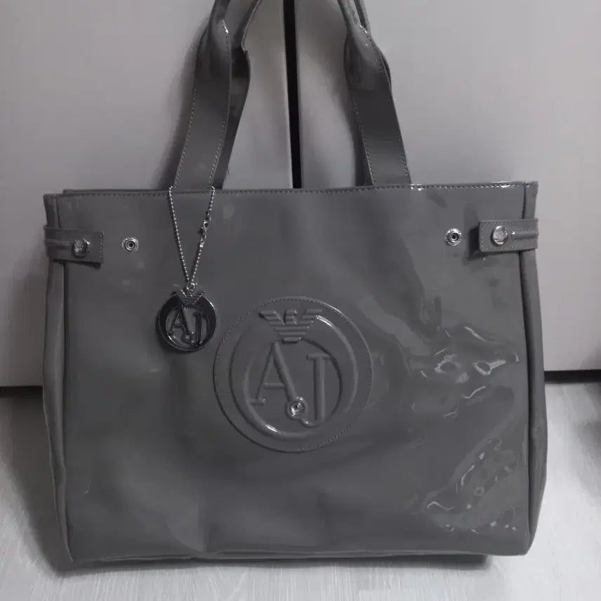 [BUNJANG] Giorgio Armani Jeans Charcoal Grey Big Tote Bag / 아르마니 (알마니) 진스. 정품. 빅토트백. 챠콜그레이