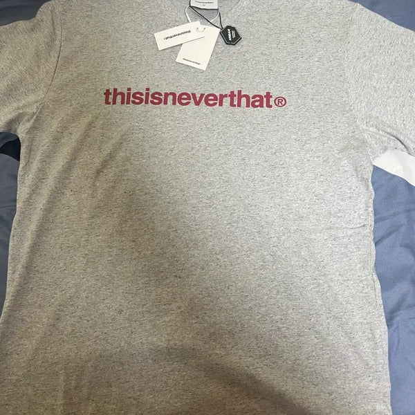 [BUNJANG] Thisisneverthat Grey Logo Short Sleeve T-Shirt L / 디스이즈네버댓 그레이 로고 반팔 티셔츠 L