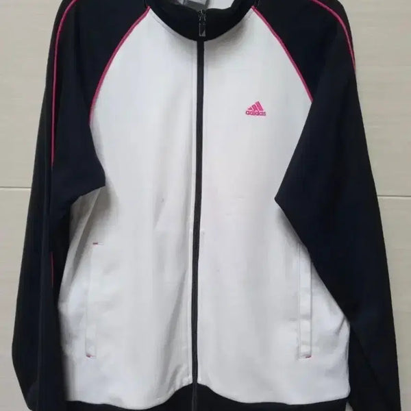 [BUNJANG] Adidas White Black Track Top Jacket / 아디다스 화이트블랙 트랙탑 저지 져지집업 90/S