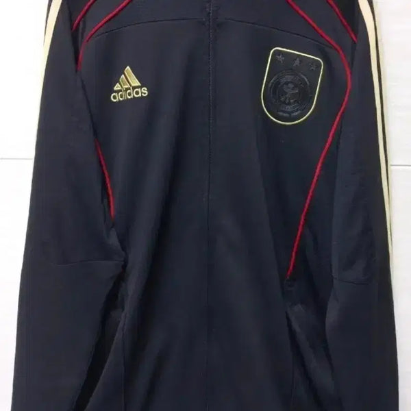 [BUNJANG] Adidas Rare Gold Trim Black Track Top Jacket 110 / 아디다스 희귀 대장급 독일 금장 블랙 트랙탑 저지 져지집업 110