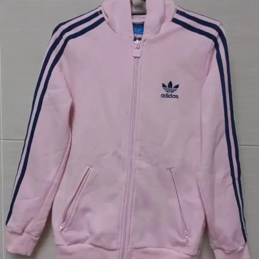 [BUNJANG] Adidas Track Top Hoodie Jersey / 아디다스 대장급 연핑크 연분홍 네이비 트랙탑 후드 저지 져지집업 85