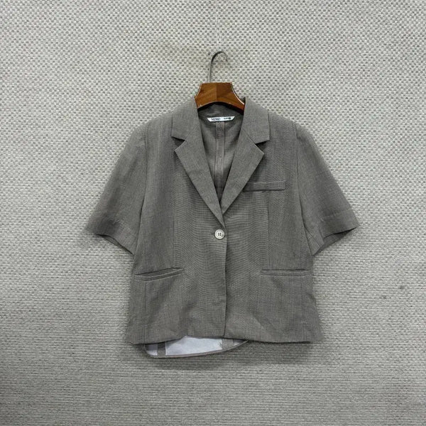 [BUNJANG] MIXXO Summer Short Sleeve Blazer Jacket S / 미쏘 블레이저 여름 반팔 자켓 S D04261