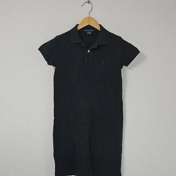[BUNJANG] Polo Ralph Lauren Black Pony Short Sleeve Collar Dress - Size S / 폴로 랄프로렌 원피스 반팔 카라티 폴로 블랙포니 롱 90 (매장 정품)