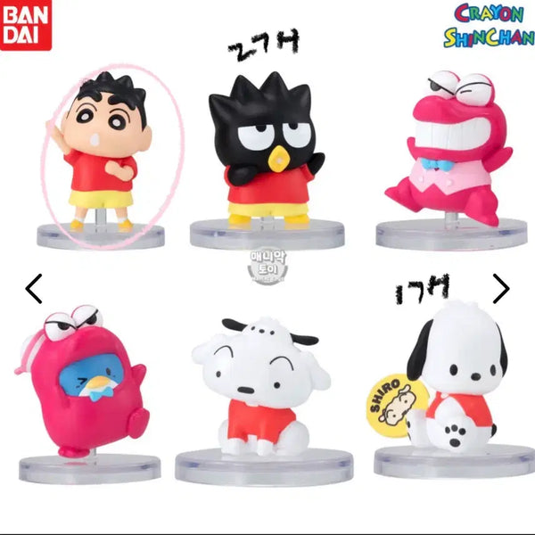 [BUNJANG] Sanrio X Crayon Shin-chan Collaboration Gacha Figure - Pochacco / 산리오 짱구 콜라보 가챠 피규어 판매 바츠마루 포차코