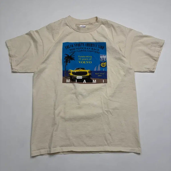 [BUNJANG] 00s Volvo Ivory Short Sleeve T-Shirt / 00s Volvo Tee (ivory)