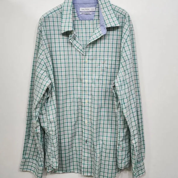 [BUNJANG] Nautica Classic Fit Checkered Shirt / 노티카 클래식 핏 셔츠