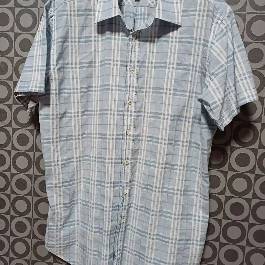 [BUNJANG] Burberry Men's Short Sleeve Shirt / 남성버버리반팔셔츠