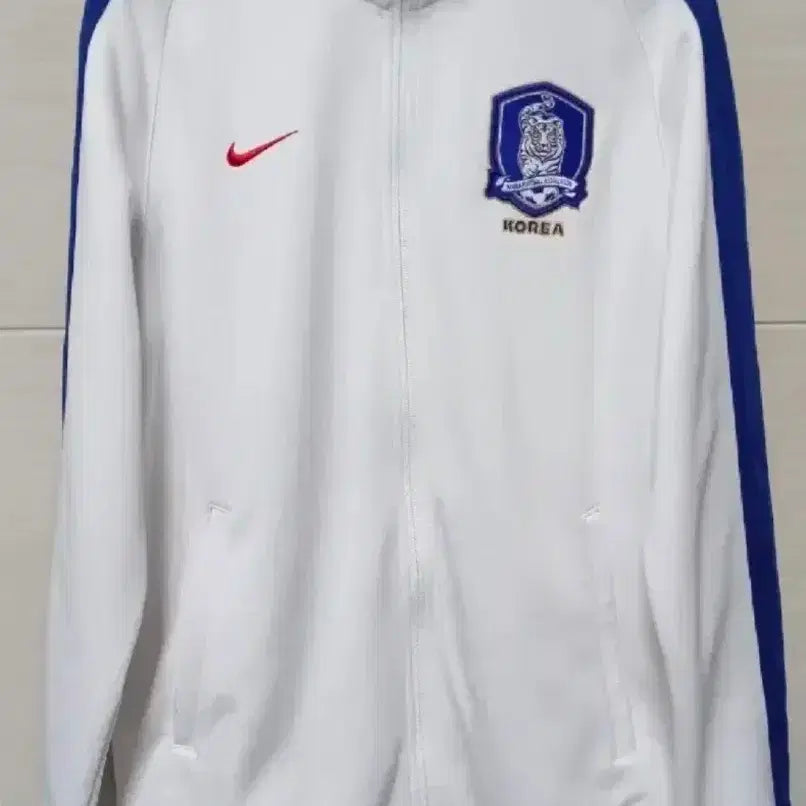 [BUNJANG] Nike Team Korea National White Track Top Jersey Zip-Up XL / 나이키 팀코리아 국가대표 화이트 트랙탑 저지 져지집업 105/XL