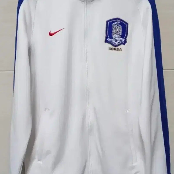 [BUNJANG] Nike Team Korea National White Track Top Jersey Zip-Up XL / 나이키 팀코리아 국가대표 화이트 트랙탑 저지 져지집업 105/XL