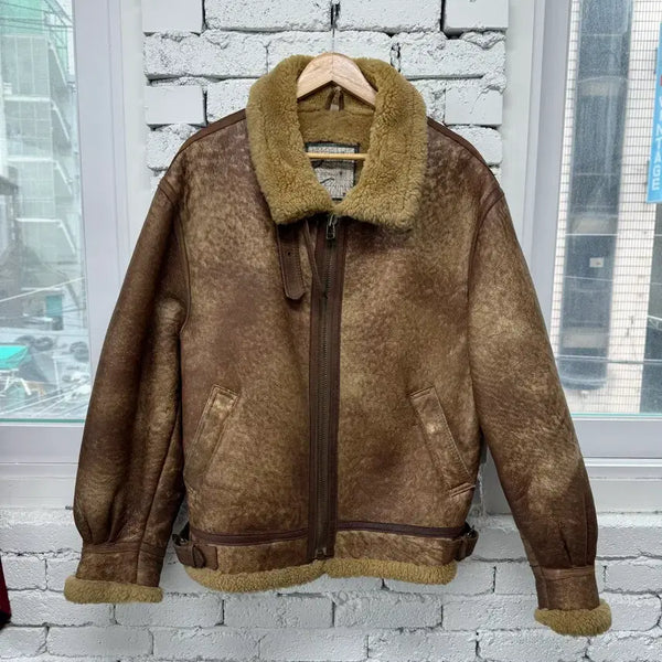 [BUNJANG] Vintage Mustang Leather Jacket / 빈티지 무스탕