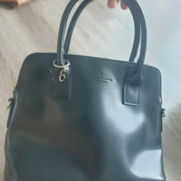 [BUNJANG] Women's Black Leather Tote Bag / 여성 토드백 손가방