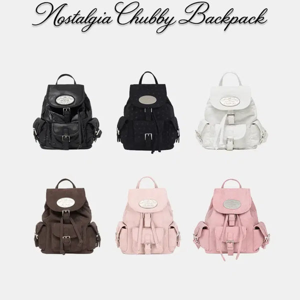 [BUNJANG] Latzu Jennie Nostalgia Mini Backpack Black / 라츠유 제니 노스텔지아 가방 미니 백팩 블랙