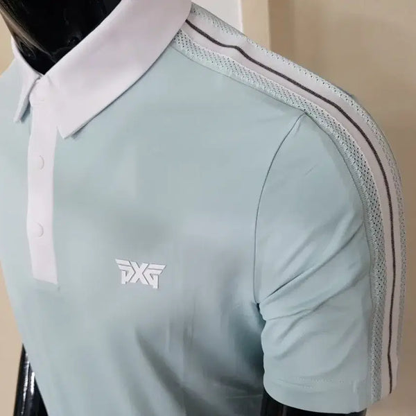 [BUNJANG] Luxury Cooling Knit Collar T-Shirt / 골프 냉감 럭셔리 카라티 새상품