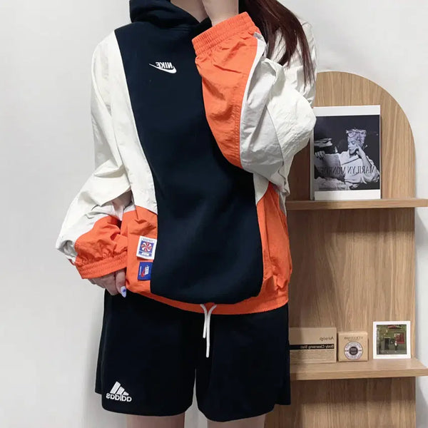 [BUNJANG] Nike Colorblock Hybrid Hoodie (Medium) / 나이키 컬러블록 하이브리드 후드티 [ M ]