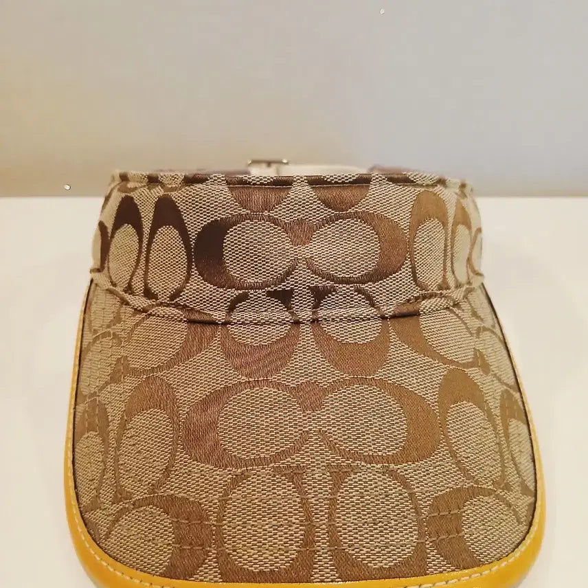 [BUNJANG] Coach Signature Pattern Sun Cap Hat / 코치 썬캡 모자