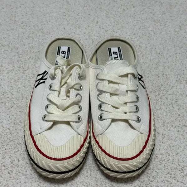 [BUNJANG] MLB New York Yankees Mule Sneakers White / MLB 뉴욕 양키스 뮬 스니커즈 화이트