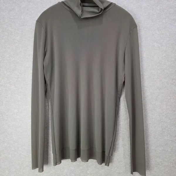 [BUNJANG] IBIZA Cutting See-through Neck Sleeve Beige / 이비자 컷팅 시스루 넥 슬리브 베이지 이탈리아 IBIZA