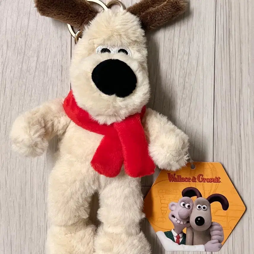 [BUNJANG] Wallace & Gromit Gromit Scarf Keychain / 이삭토스트 월레스와 그로밋 그로밋 목도리 키링