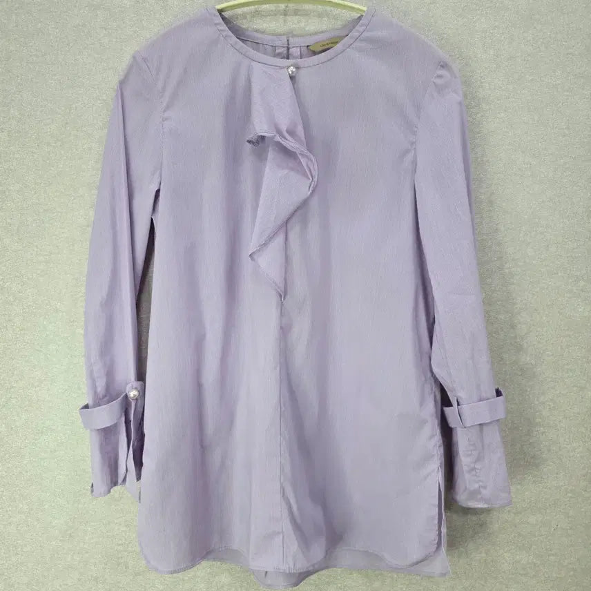 [BUNJANG] Olivia Hassler Ruffle Stripe Blouse / 올리비아하슬러 러플 스트라이프 블라우스 OLIVIA HASSLER