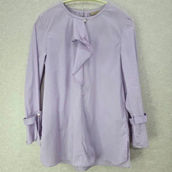 [BUNJANG] Olivia Hassler Ruffle Stripe Blouse / 올리비아하슬러 러플 스트라이프 블라우스 OLIVIA HASSLER