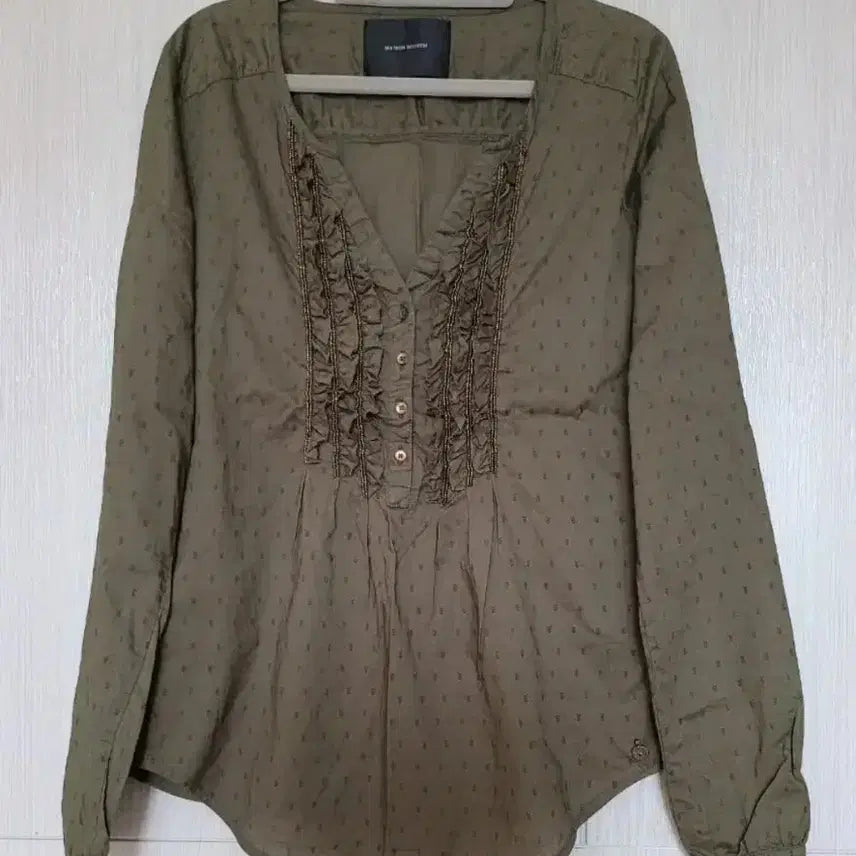 [BUNJANG] Maison Scotch Embellished Cotton Blouse / 66)네덜란드 메종스카치MASION SCOTCH 비즈장식 면블라우스