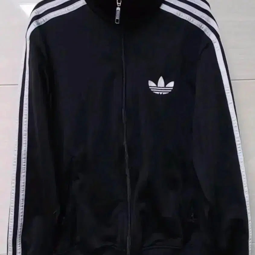 [BUNJANG] Adidas Black and White Firebird Track Top Jersey / 아디다스 검흰 트랙탑 파이어버드 저지 져지집업 95/M