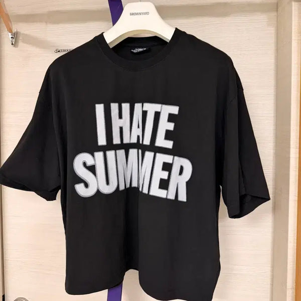 [BUNJANG] TOMS BIRTHDAY I HATE SUMMER Black T-shirt / 톰스벌스데이 아이헤이트썸머