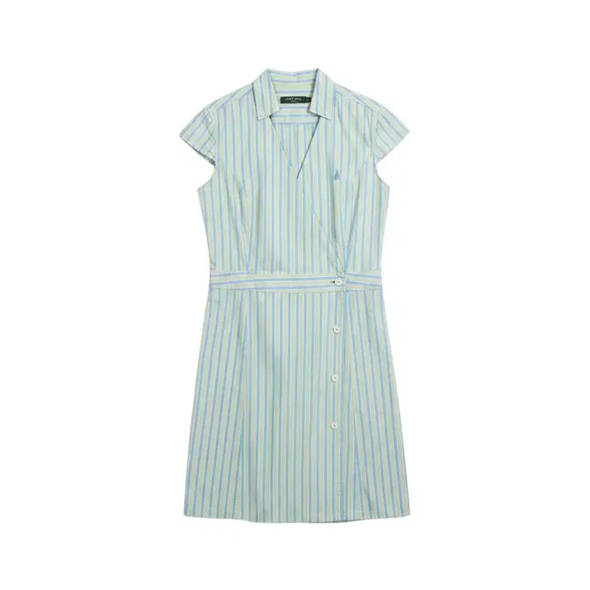 [BUNJANG] Beanpole Striped Short-Sleeve Dress / 여성85/ 빈폴 스트라이프 반팔 원피스 BL 37-17