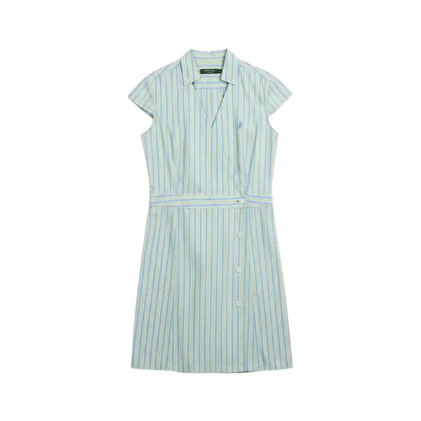 [BUNJANG] Beanpole Striped Short-Sleeve Dress / 여성85/ 빈폴 스트라이프 반팔 원피스 BL 37-17