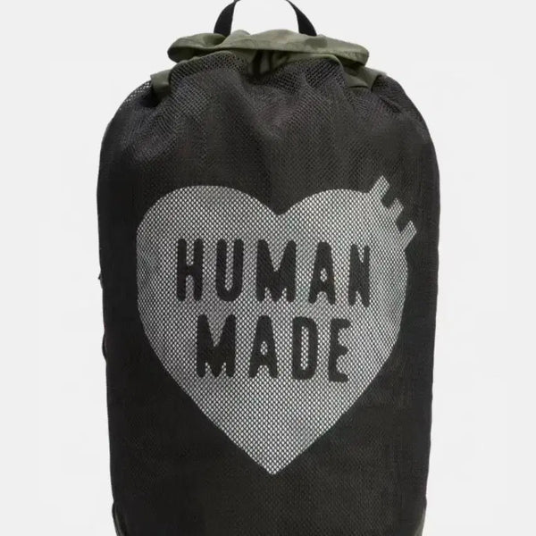 [BUNJANG] Human Made Heart Logo Mesh Backpack / 휴먼메이드 하트 로고 메쉬 백팩