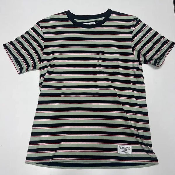 [BUNJANG] Wackomaria 16SS Stripe Border Pocket T-Shirt XL / 16ss xl 와코마리아 스트라이프 보더티