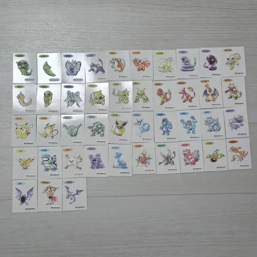[BUNJANG] Pokemon 30th Anniversary Bread Sticker Bundle Set (21 Types) / 포켓몬스터 30주년 띠부띠부씰스티커 43종