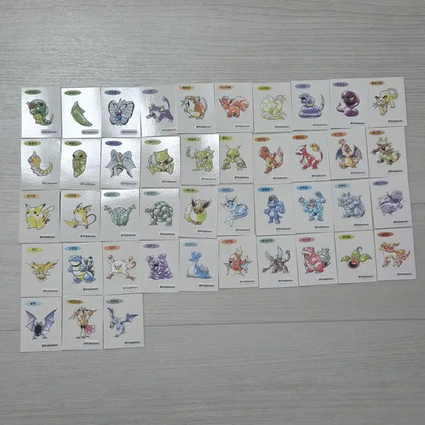 [BUNJANG] Pokemon 30th Anniversary Bread Sticker Bundle Set (21 Types) / 포켓몬스터 30주년 띠부띠부씰스티커 43종