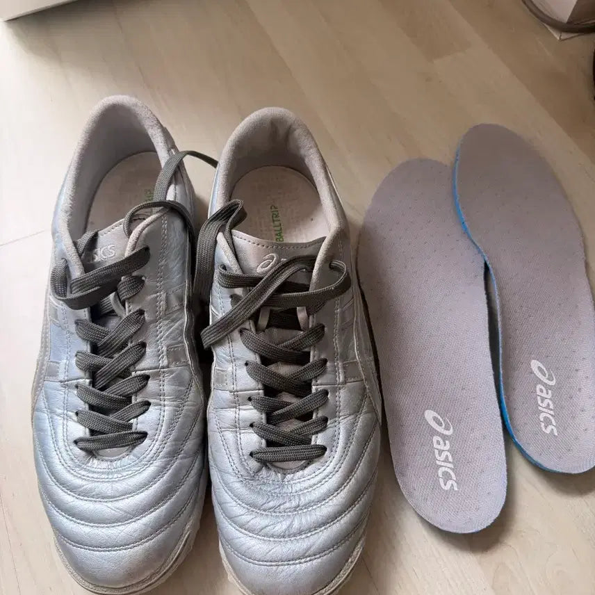 [BUNJANG] Asics C3 TF Pure Silver 290mm Soccer Cleats / 아식스 c3 tf 퓨어실버 290mm