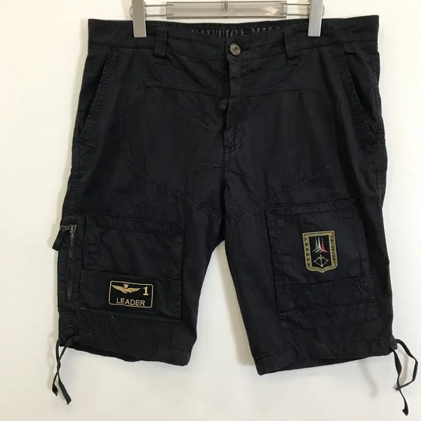 [BUNJANG] Aeronautica Militare Italian Cargo Bermuda Shorts Navy Cotton / AERONAUTICA MILTITARE 이태리 버뮤다 쇼츠 [36]