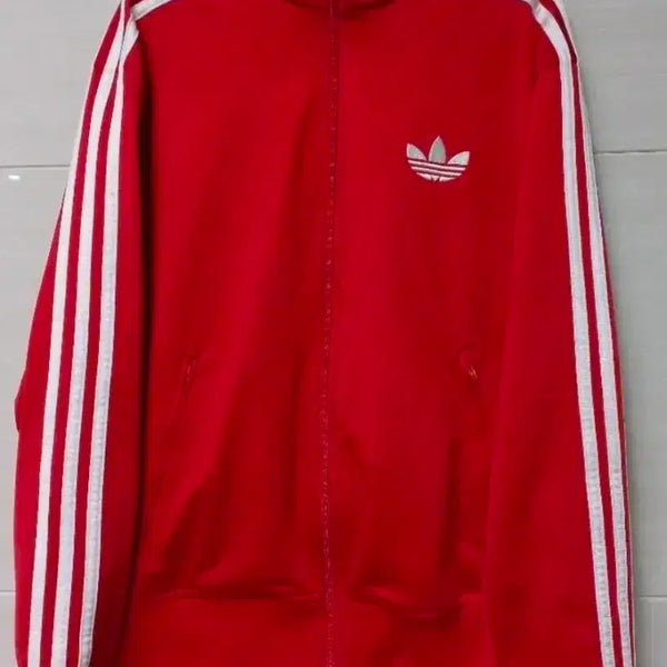 [BUNJANG] Adidas Firebird Track Top Jersey Red/White L / 아디다스 파이어버드 빨흰 빨강 빨간 트랙탑 저지 져지집업 100/L