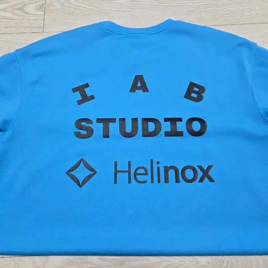 [BUNJANG] IAB Studio x Helinox Blue XL T-Shirt / (XL)아이앱 스튜디오 헬리녹스 티셔츠 시안 블루