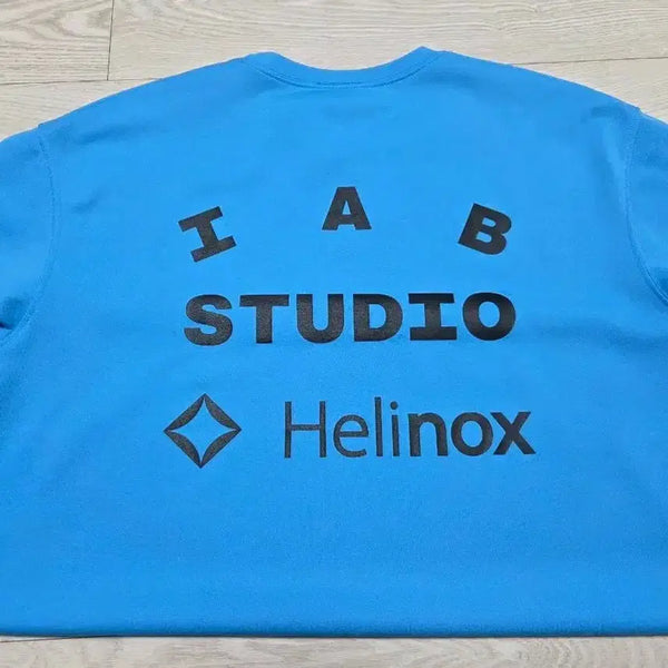 [BUNJANG] IAB Studio x Helinox Blue XL T-Shirt / (XL)아이앱 스튜디오 헬리녹스 티셔츠 시안 블루