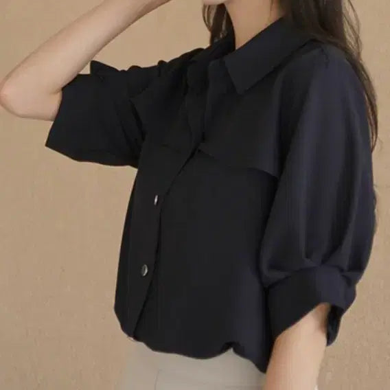 [BUNJANG] Navy Blouse / 블라우스(새상품)