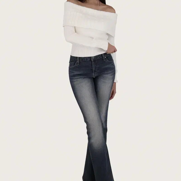 [BUNJANG] Glacier Mint Chocolate Semi-Low Rise Jeans / 클리시어 민트 초콜릿 세미로우라이즈 진 mint chocolate