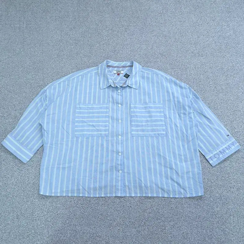 [BUNJANG] STUSSY Basic Logo Short Sleeve T-Shirt - Size S / S 타미진스 반팔 셔츠 | 0528B05