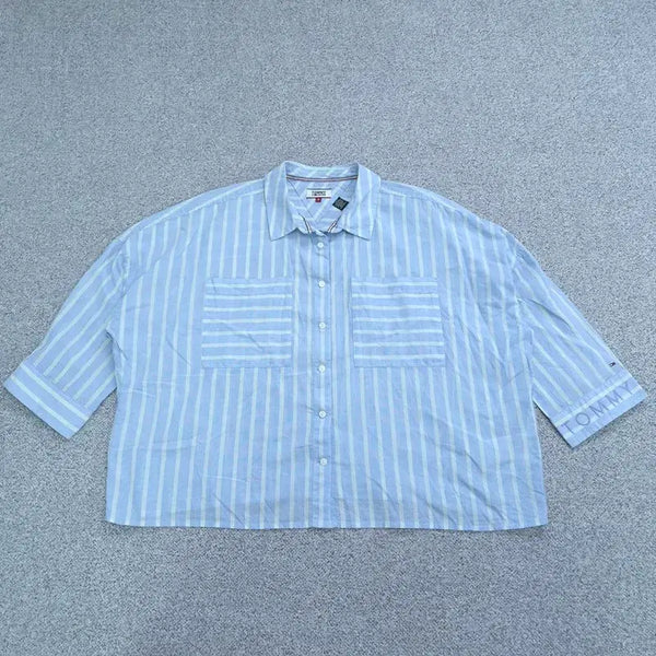 [BUNJANG] STUSSY Basic Logo Short Sleeve T-Shirt - Size S / S 타미진스 반팔 셔츠 | 0528B05