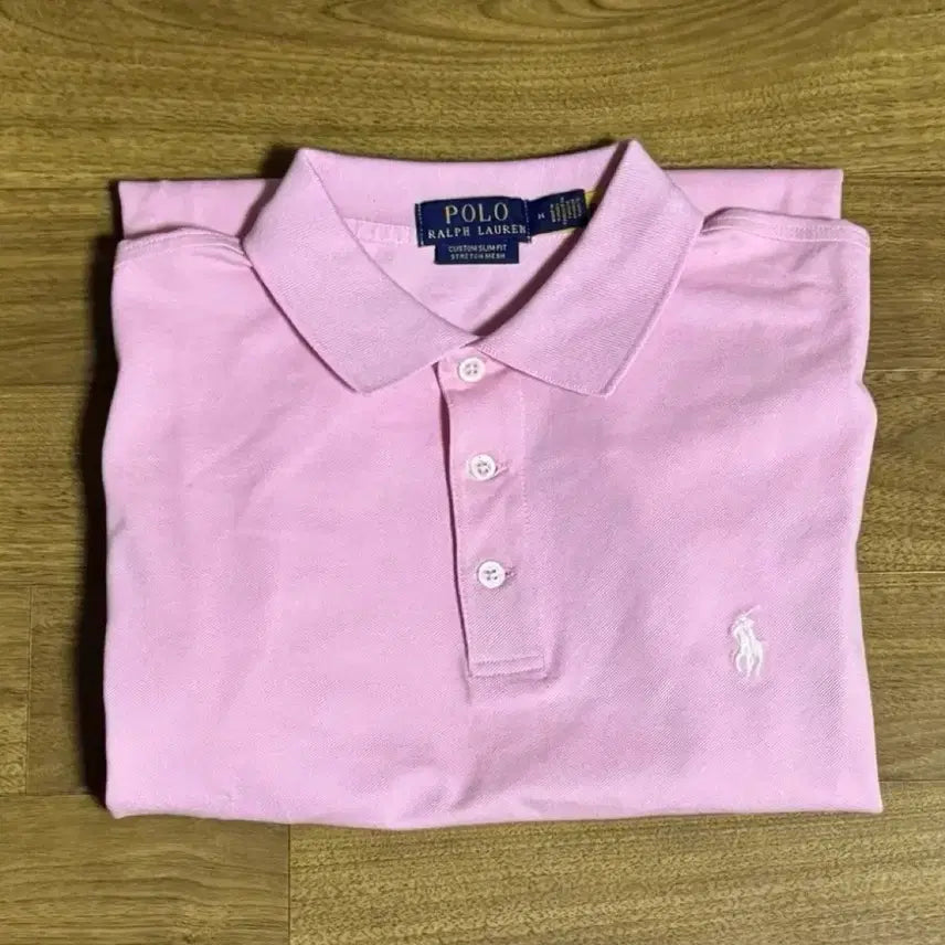 [BUNJANG] Polo Ralph Lauren Custom Slim Fit Stretch Mesh Polo Shirt - Pink (M) / 폴로 커스텀슬림핏 스트레치 메시 폴로  핑크 M 택제거후 보관만한 상품