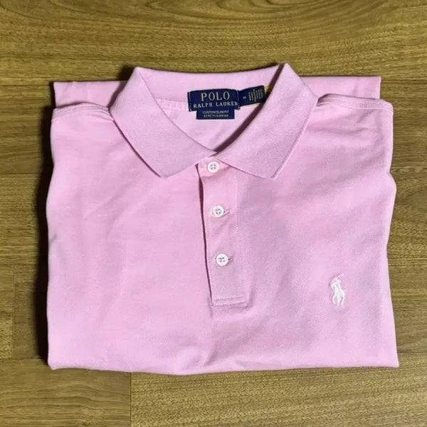 [BUNJANG] Polo Ralph Lauren Custom Slim Fit Stretch Mesh Polo Shirt - Pink (M) / 폴로 커스텀슬림핏 스트레치 메시 폴로  핑크 M 택제거후 보관만한 상품