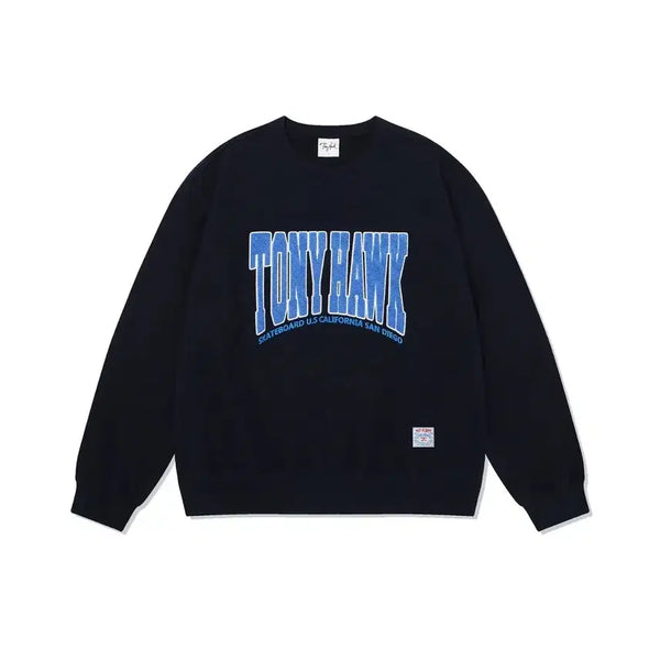 [BUNJANG] Tony Hawk Navy Sweatshirt L / 토니호크 맨투맨 네이비 L