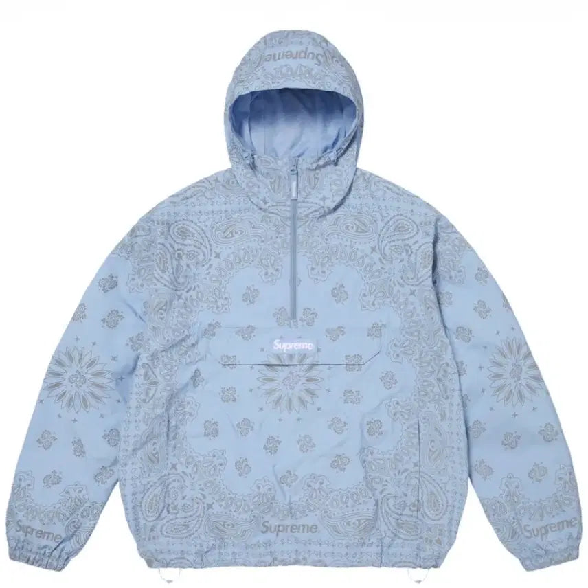 [BUNJANG] Supreme Reflective Bandana Anorak Light Blue L / [L]슈프림 리플렉티브 반다나 아노락 라이트 블루 - 26SS
